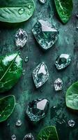 Crystalline Gems and Nature's Embrace photo