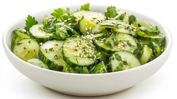 Fresh Cucumber Salad with Parsley and Sesame photo
