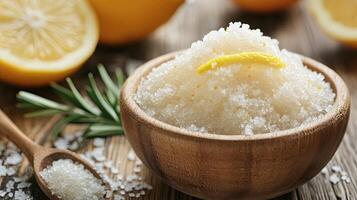 Lemon Salt Scrub for a Revitalizing Spa Experience photo