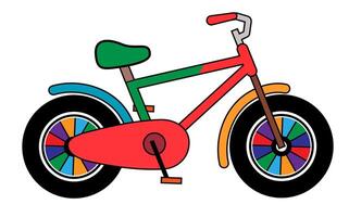 Bicycle flat illustration vector