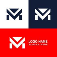 M logo template, Creative and Modern Symbol. vector