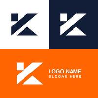 Simple logo with K shape. vector