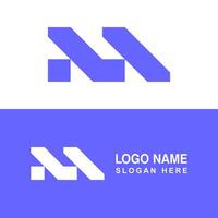 M logo for business or architecture company. Simple and modern concept. vector