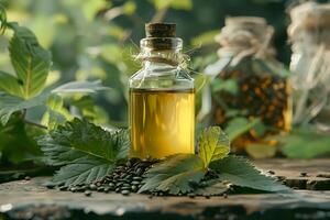 Discover the Natural Goodness. Exploring the Extraction and Benefits of Seed Oil, a Golden Elixir from Nature's Bounty, for Enhanced Well-being and Natural Beauty, with Focus on its Abundant Property photo