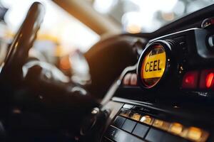 Exploring the Illuminating Dashboard Lights. A Comprehensive Guide to Car Interior Design and Functionality, Featuring Technological Advancements in Automotive Displays and Safety Features. photo