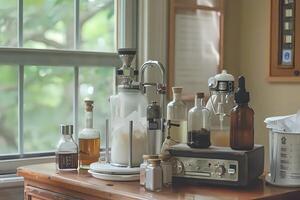 Exploring the Art of Flavor Extraction. A Detailed Guide to Distillation and Infusion Techniques for Creating Unique Aromatic Compounds, Revealing the Science Behind Sensory Experiences in Culinary photo