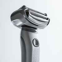 Electric razor with ergonomic design showcases advanced grooming technology for smooth results photo