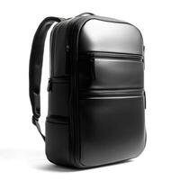 Sleek black backpack designed for modern professionals with multiple compartments photo