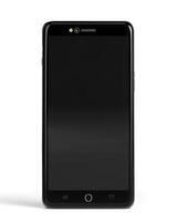 Modern smartphone with a sleek design and minimalistic aesthetics showcasing a blank screen photo