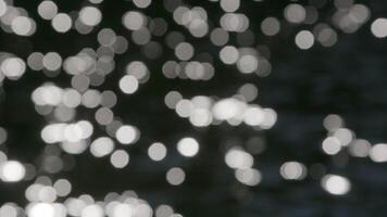 Sunlight reflecting on water creates a mesmerizing bokeh effect, enhancing the beauty of nature shimmering surface video