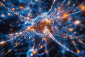 Detailed Neural Network Diagram Displayed on Screen for Educational Purposes photo