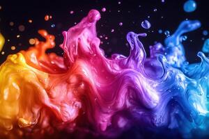 Dynamic RGB Paint Flow Visualizing Creativity in Office Spaces photo