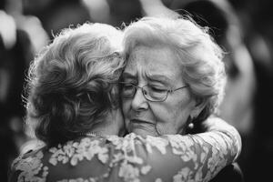 Heartwarming Hug Between a Daughter and Her Parent Capturing Love and Affection in an Emotional Moment photo