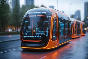 Innovative Smart Transport Concept Showcasing Futuristic Virtual Vehicles in Gigapixel Quality photo