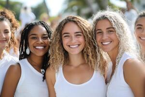 Empowering Women of All Ages Celebrating Body Positivity Through Joyful Expressions and Unity photo