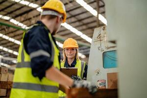 Engineers ensure the condition of timbers in the warehouse during a routine inspection. photo