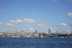 Enjoy the stunning scenic view of the Istanbul skyline over the Bosphorus photo