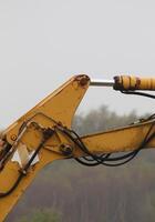 Construction themed detail from a digger. photo