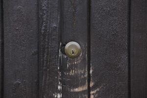 Doorlock at the outside of a gate. photo