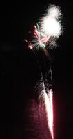 Fireworks on a pure black background - can easily be set on a custom background photo