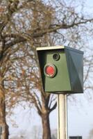 Speed trap besides a German road. photo
