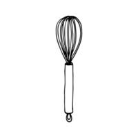 whisk - hand drawn sketch drawing vector