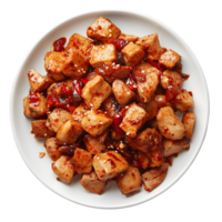 Traditional Dakgalbi Dish Packed with Flavor and Spice png