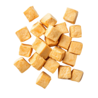 Soft Japanese Tofu Cubes with Light Sauce png