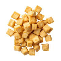 Delicious Japanese Tofu Cubes with Garnish png