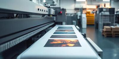 A largeformat printer is a specialized machine designed for highquality prints on oversized paper, highlighting advancements in modern printing technology for various commercial applications photo