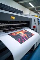 Dive into the fascinating world of contemporary technology in the commercial printing industry, where vibrant largeformat color images are being produced with remarkable efficiency and precision photo