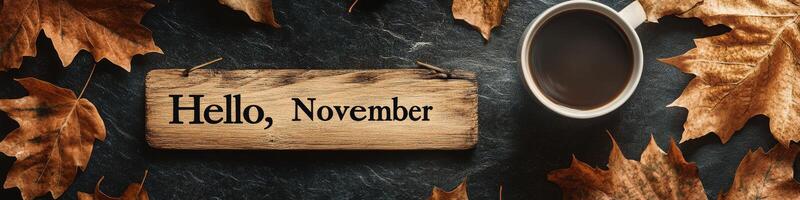 Hello, November A Cozy Autumn Vibe that Brings Warmth and Comfort to Our Lives photo