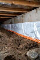 A vapor barrier is vital for crawl spaces as it prevents moisture intrusion, helping maintain a dry environment and avoiding potential structural damage from moisture buildup over time photo