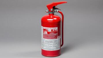 Fire extinguisher for home safety and emergency preparedness in residential settings and workplaces photo