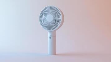 Portable fan designed for personal cooling, ideal for summer heat, suitable for home or outdoor use photo