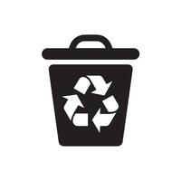 Recycle Bin Line icon, Design, Pixel perfect, Editable stroke. Logo, Sign, Symbol. Recyclable, Recycle, Reduce, Waste Management, Recycling. vector