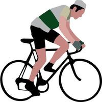 sporting activity symbol of cyclist in the race- vector