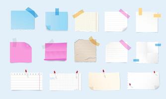 set of various elements for notes vector