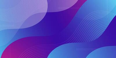 Modern abstract colorful purple and blue gradient wave liquid geometric background modern with fluid style gradient color. Suitable for banner, flyer, and etc. vector