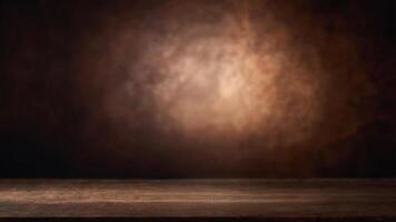 Dark brown textured background with a wooden surface. photo