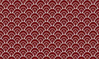 Wave Japanese pattern background vector