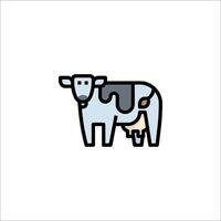 A cow with a baby in its mouth vector