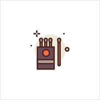 A drum kit icon with a red dot vector