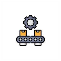 A gear wheel and a gear on top of a machine vector
