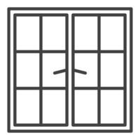 Closed Window outline icon or design element vector