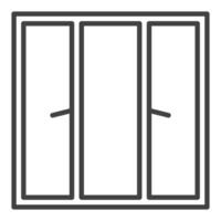 Home Closed Window line icon or symbol vector