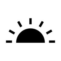 Sunrise icon design template on white background. Can be used for web and mobile vector