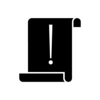 Exclamation mark sign icon. Alert symbol. Flat design style. vector