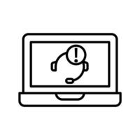 laptop computer with exclamation mark over white background, illustration vector