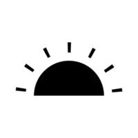 Sunrise Icon in trendy flat style isolated on white background. Weather symbol for your web site design, logo, app, UI. vector